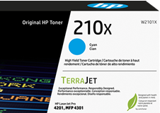 HP 210X High Yield Cyan Original LaserJet Toner Cartridge,  W2101X